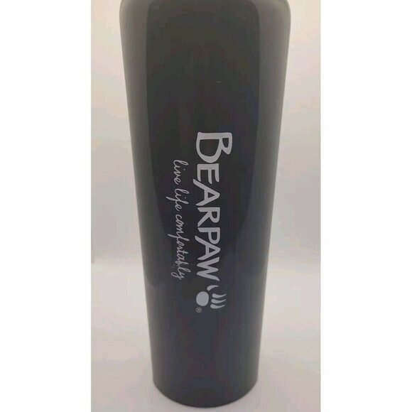 Graphite Grey Corkcicle 25oz Canteen, "BearPaw - Live Life Comfortably" White - Picture 1 of 7